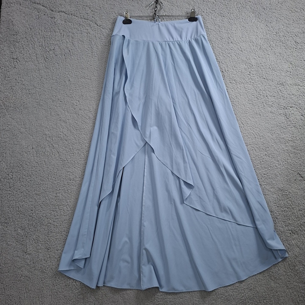 Halara Breezeful 2 in 1 Skort Flowy Maxi Skirt Teal Athleisure Women Small